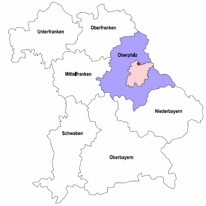 Trausnitz - Lage im Bezirk