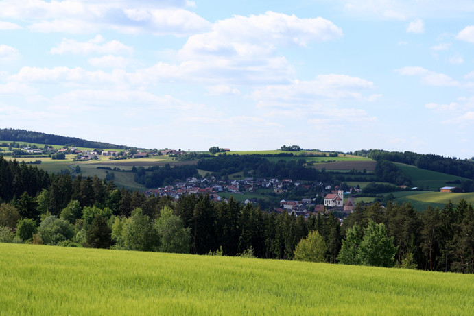 Sicht auf Trausnitz und  Köttlitz